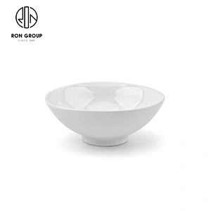 Hotel 4.75 Inch Tableware Soup Bowl High Strength Porcelain Round Rice Bowl