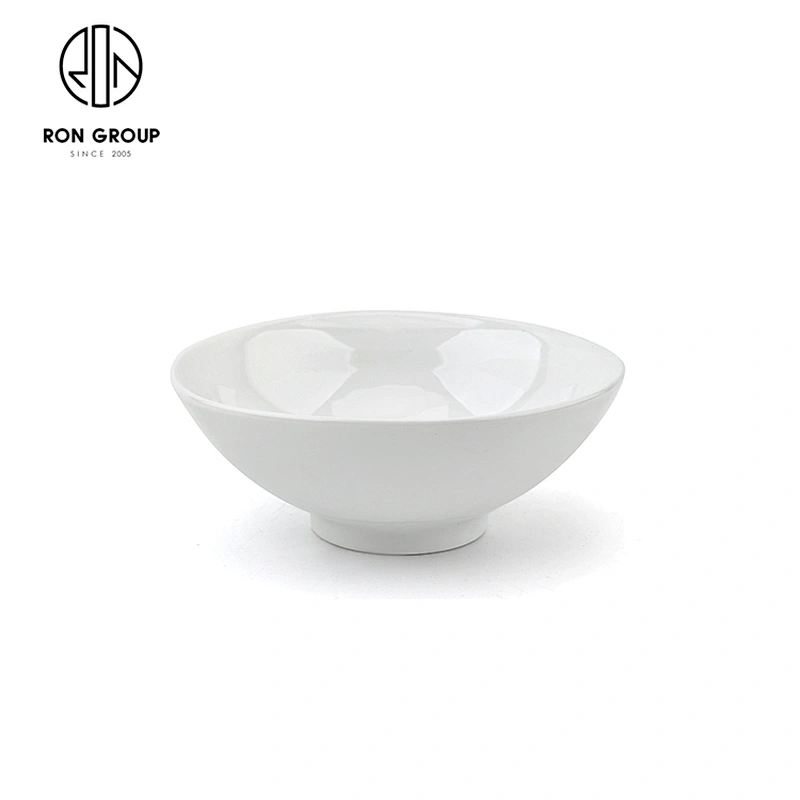 Hotel 4.75 Inch Tableware Soup Bowl High Strength Porcelain Round Rice Bowl
