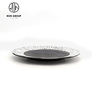 Restaurant Catering Dinnerware Luxury Custom Porcelain 10.75'' Shallow Plate