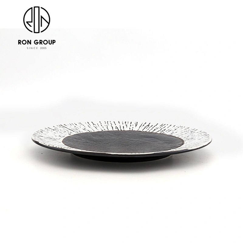 Restaurant Catering Dinnerware Luxury Custom Porcelain 10.75'' Shallow Plate