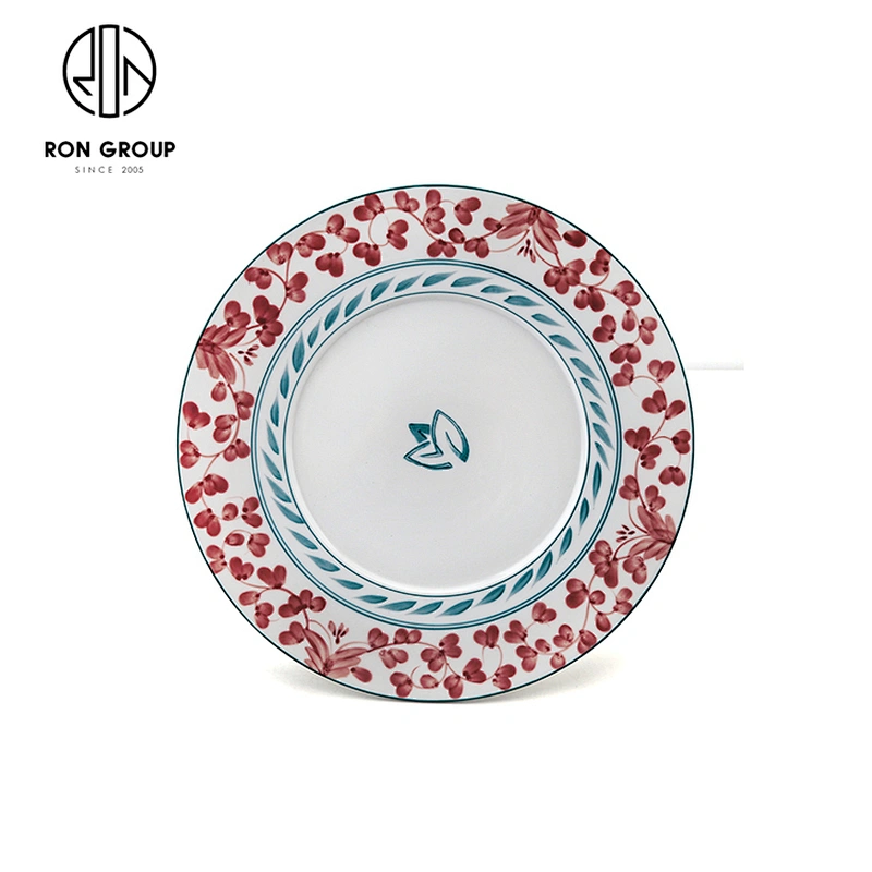 hotel hand painted ceramic plates tableware porcelain charger restaurant plate