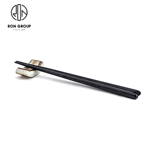 Hot Sale Hotel Restaurant Slanting Style Black Color Japanese design chopsticks