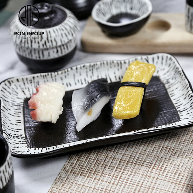 Hot Sale Hotel Japanese Style 6.25 Inch Ceramic Square Dinner Plate