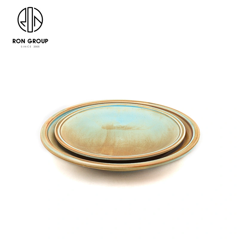 New Design Hotel Ceramics Deep Soup Plate Thick Edge Dinner Plate
