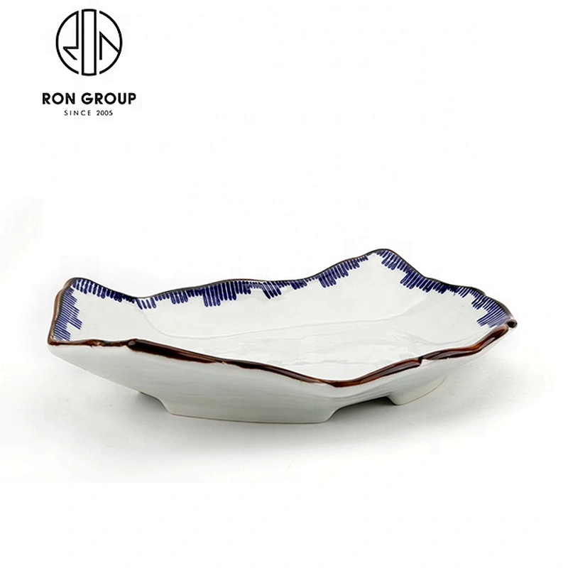 Wholesale Oval 12 Inch Ceramic Restaurants Dinner Plate