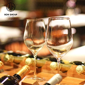Custom 705ML Capacity Lead-Free Crystal Burgundy White Wine Glasses