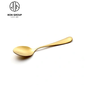 Wholesale Stainless Steel Gold Coffee Spoon