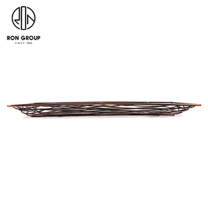 Muti-Purpose Metal Wire Storage Copper Square Basket For Restaurant Kitchen