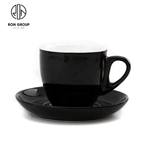 Wholesale Custom 220ml Coffee Cup Ceramic With Saucer