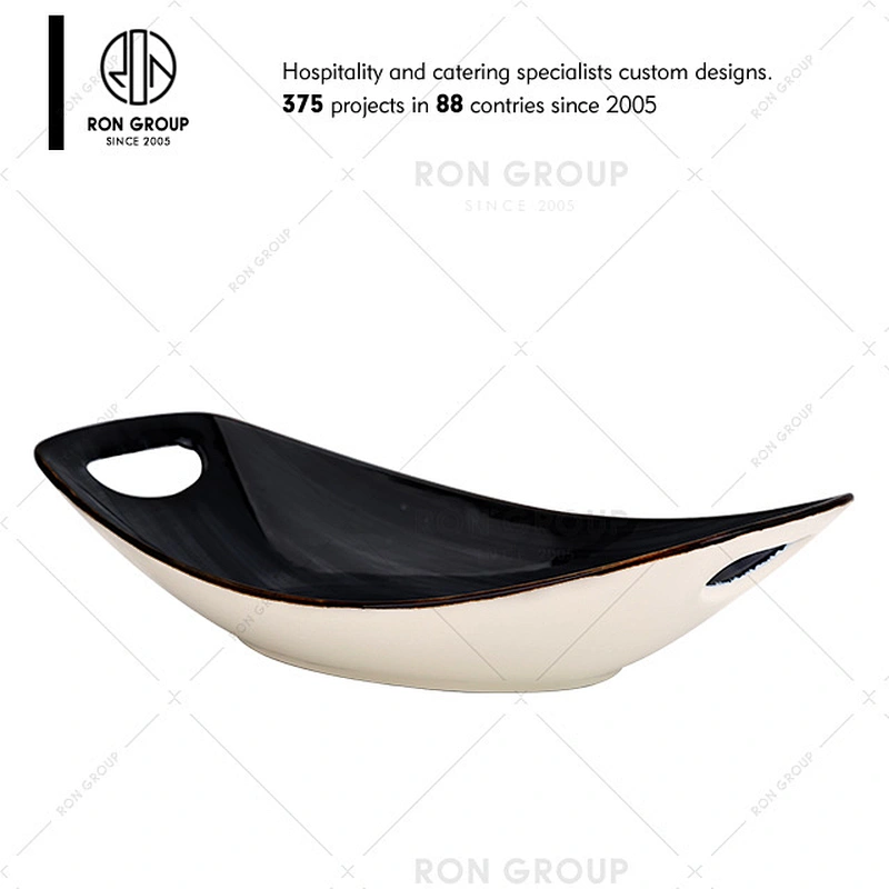 Wholesale Restaurant Ceramic Soup Bowl With Handle