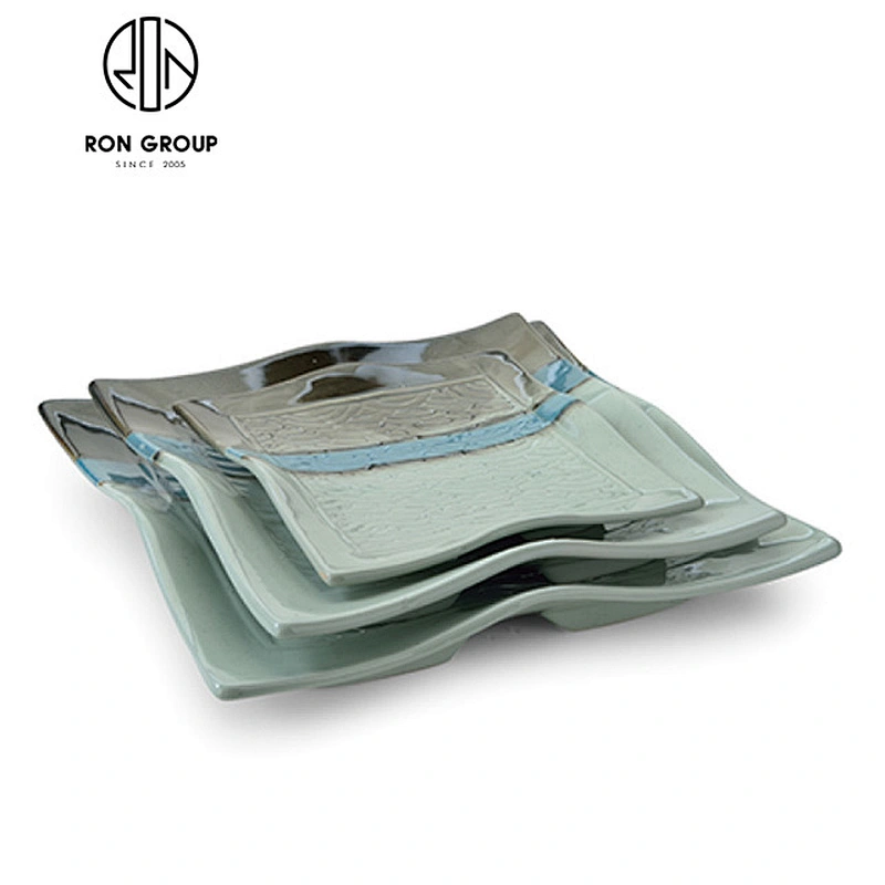 wholesale ceramic lattice dinner plate