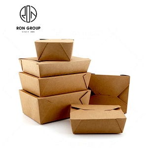 Wholesale Disposable Craft Paper Hot Dog Packaging Box Snack Box