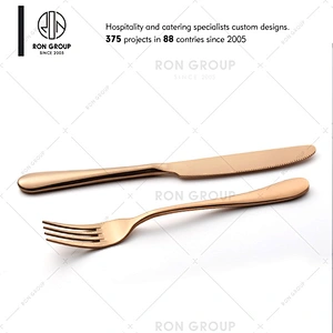 Good Quality Rose Gold Flatware For Restaurant Hotel