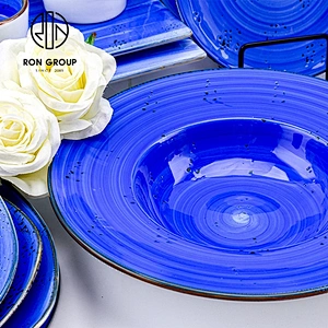 Shallow Plate High Strengthened Porcelain Big Round Dinner Plates