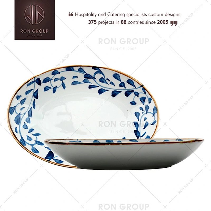 Japanese Style Hand-painted Ceramic Dishes For Sale