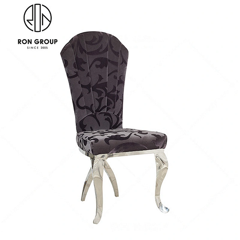 infinity silver stainless steel banquet chair