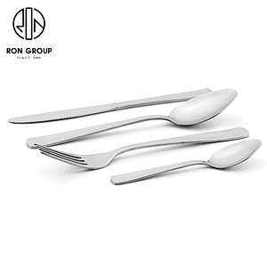 Wholesale Restaurant Coffee Shop Customize Stainless Steel Metal Cutlery Set