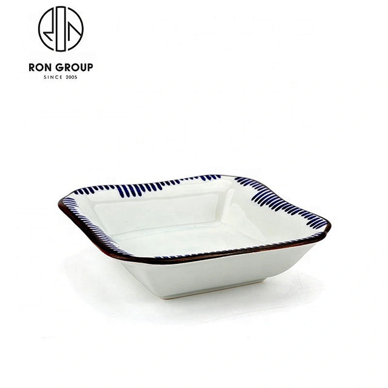 Wholesale Restaurants Beautifully Flat Dinner Ceramic Plate Set
