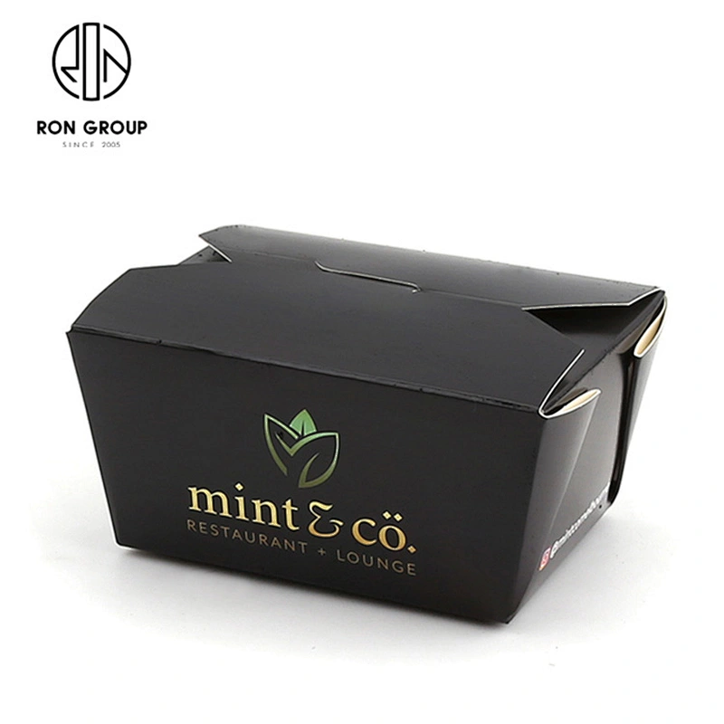 Custom Printed Food White Cardboard Disposable Corrugated Take Away Box
