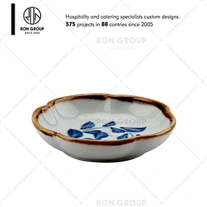 Japanese Style Restaurant Oval Ceramic Plate