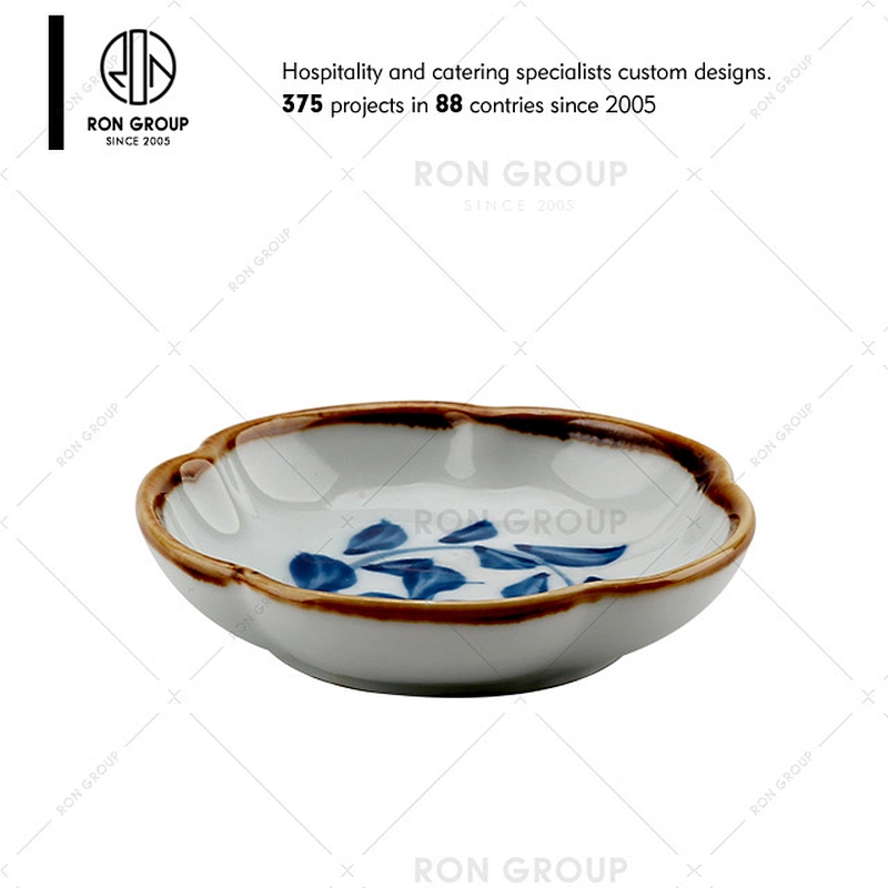Japanese Style Restaurant Oval Ceramic Plate