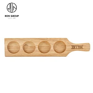 Hot Sale Hotel Restaurant Custom Logo Round Pizza Wooden Cutting Board