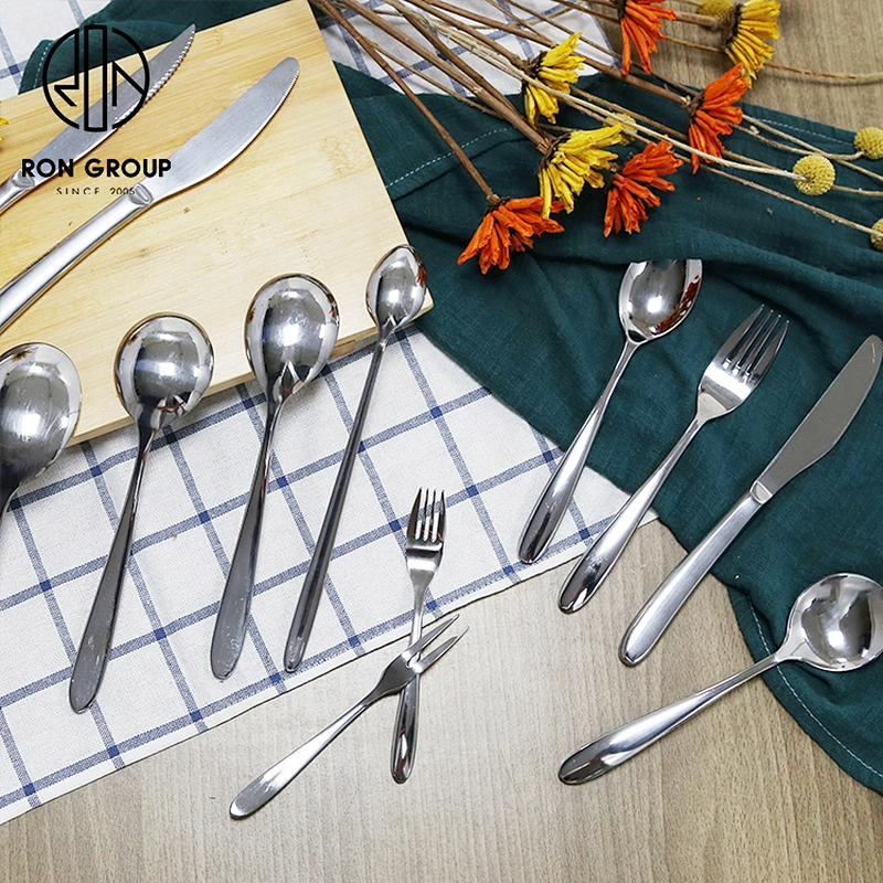 Hot Sale 4pcs Silver Flatware Tableware Stainless Steel Cutlery Set