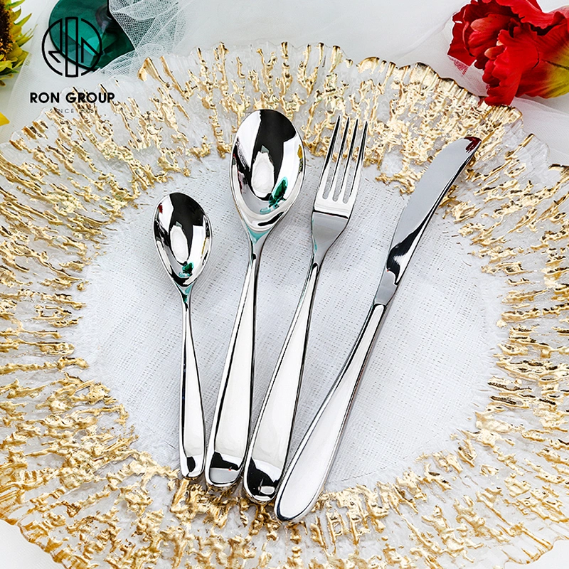 European Elegant Five Star Hotel Stainless Steel Tableware Cutlery Set