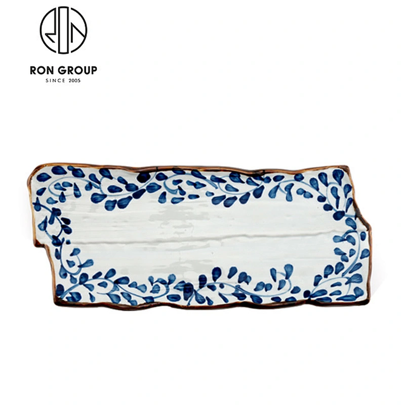 Wholesale 12 Inch Japanese Ceramic Sushi Plate