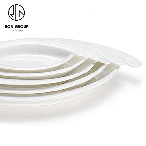 Wholesale High Quality Porcelain Dinnerware Egg Shape Plate For Restaurant