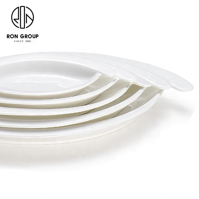 Wholesale High Quality Porcelain Dinnerware Egg Shape Plate For Restaurant