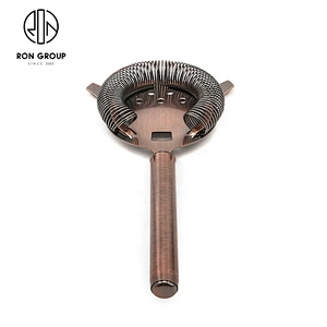 Gold Cocktail Shaker Ice Drink Filter Ice Mesh Strainer Bar Strainer
