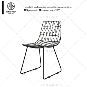 Elegant Modern Garden Furniture Wrought Iron Chair