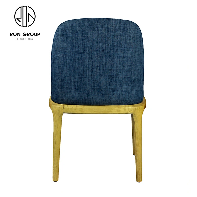China Luxury White Ash Wood Durable Stackable Chair Restaurant Dining