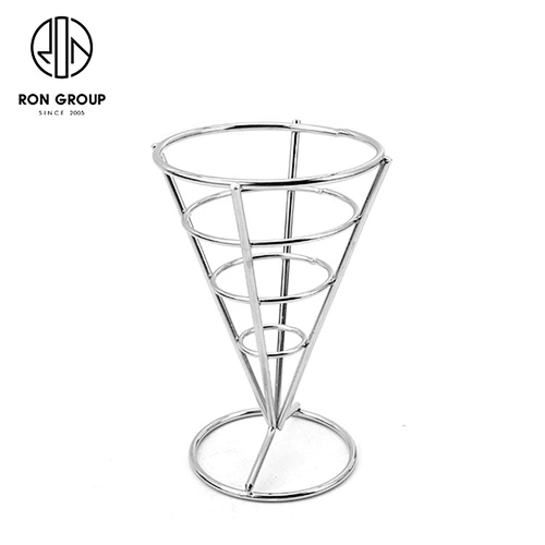 Hotel Restaurant Kitchen Small Size Stainless Steel Metal Wire French Fry Stand