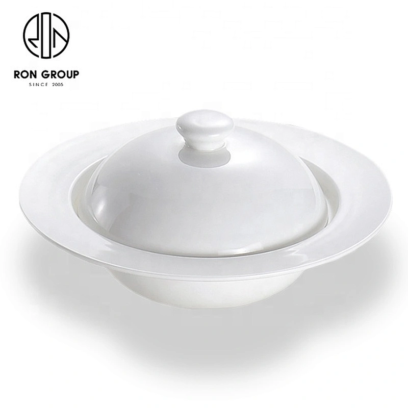 Wholesale Restaurant Dedicated 7 Inch Round Ceramic Soup Bowl