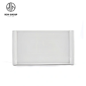 Hotel Modern Tableware Porcelain White Food Dessert Book Shape Plate