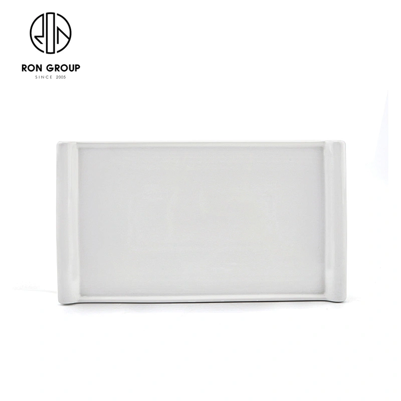 Hotel Modern Tableware Porcelain White Food Dessert Book Shape Plate