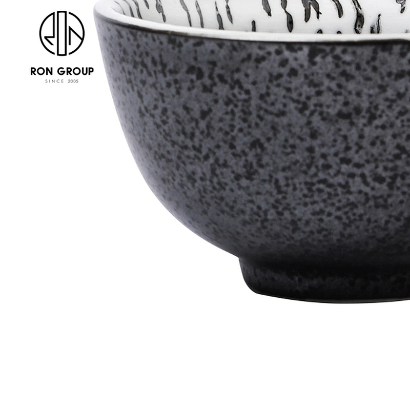 Restaurant Round Meat Soup Porcelain Small Bowls 4 Inch Rice Bowl