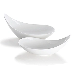 2020 Well Designed White Ceramic Angle Bowl With Wholesale Price