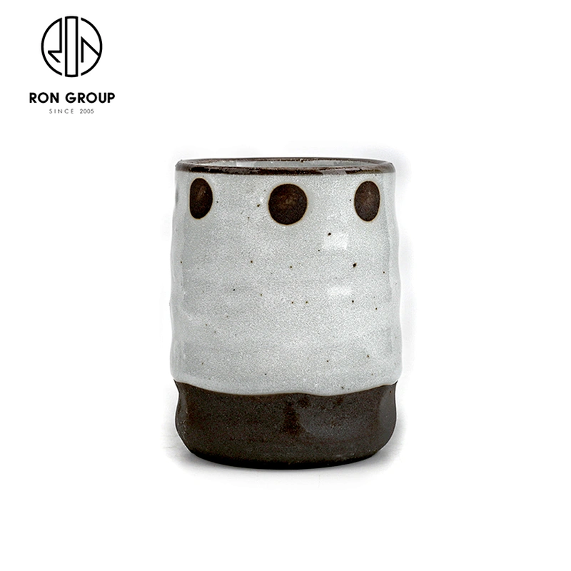 Retro Reusable Custom Water Cup Ceramic Tea Mug For Restaurant Hotel