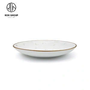 Wholesale Custom Design Wedding Round Porcelain Food Meal Plate
