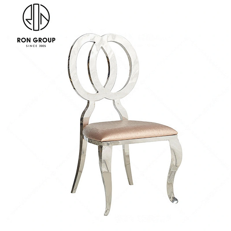 new design pu stainless steel chair for wedding