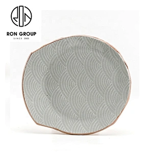 High Quality Irregular Shape Fish Pattern Customized Restaurant Plates