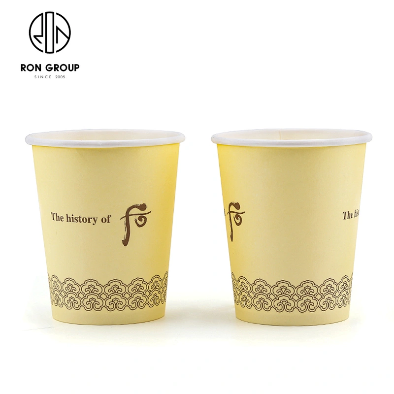 Wholesale Restaurant Food Grade Paper Double Wall Takeaway Coffee Cups