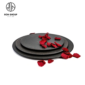Wholesale Dinnerware Ceramic Butter Bread Food Plate Porcelain Round Dish