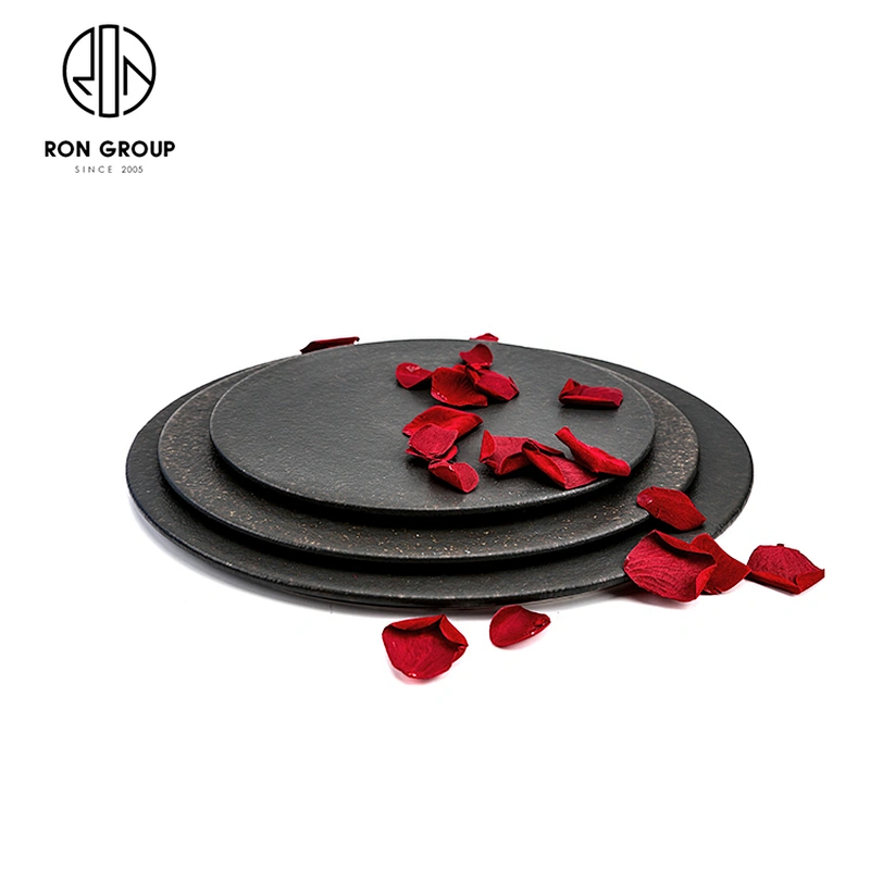 Wholesale Dinnerware Ceramic Butter Bread Food Plate Porcelain Round Dish