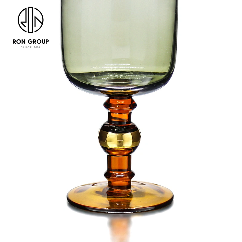 Wholesale Old Fashion Clear Reusable Goblet Wine Champagne Glass For Wedding Party