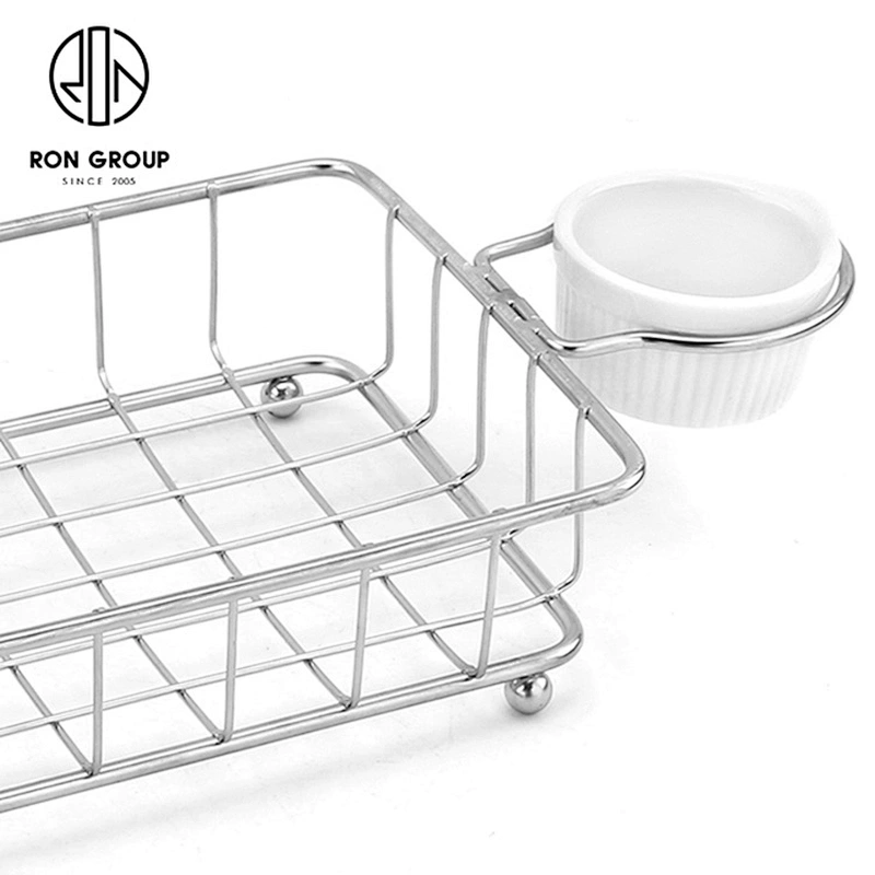New Style Wire Iron Stainless Steel Boat-Shape Basket With Dip Dishes