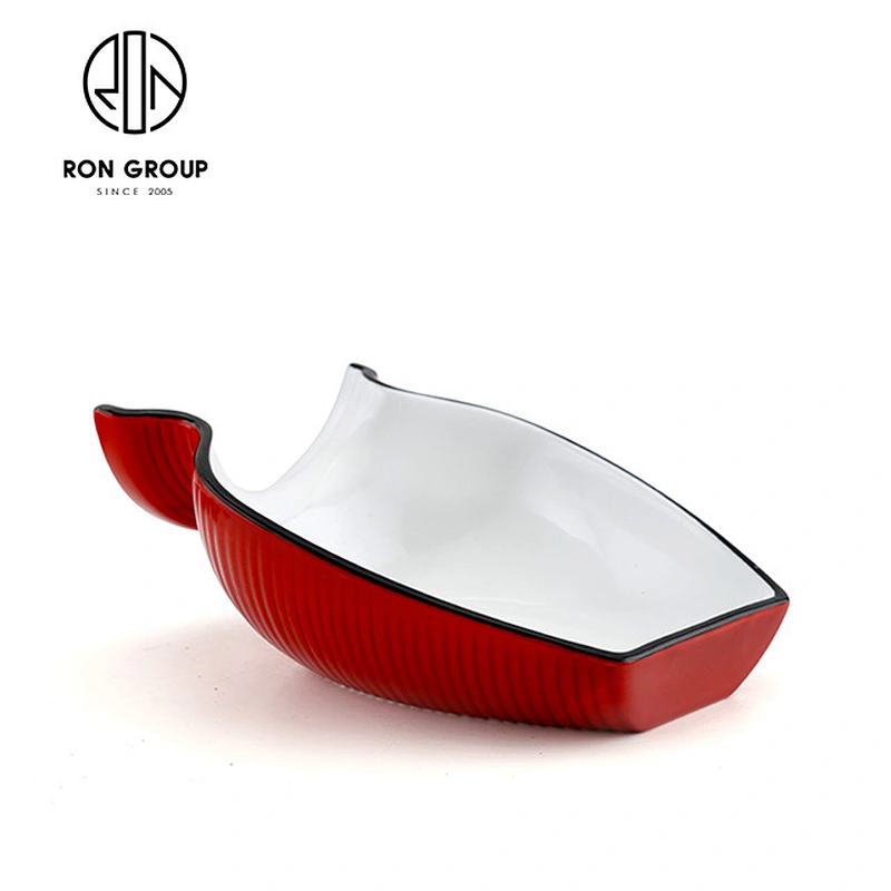 Foshan restaurant hotel supplier  round chafing dish ceramic catering serving dishes plates